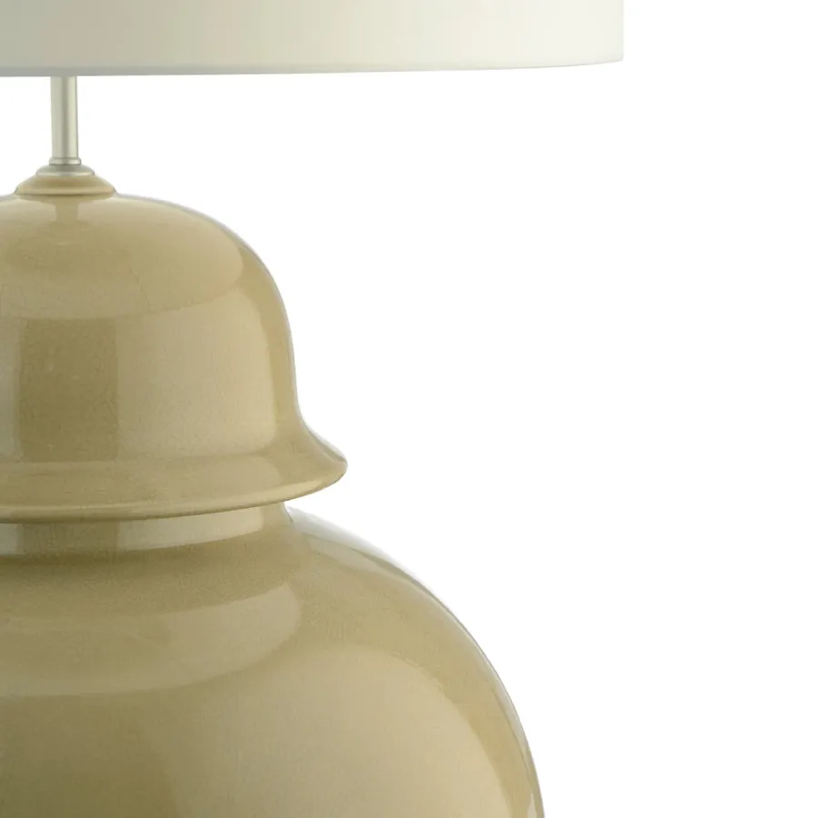 obrazek 2 Lampa stołowa z glazurowanej ceramiki  H.85xL.40xP.40 cm