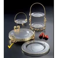 Zdjęcie Pozłacany pojemnik na talerze