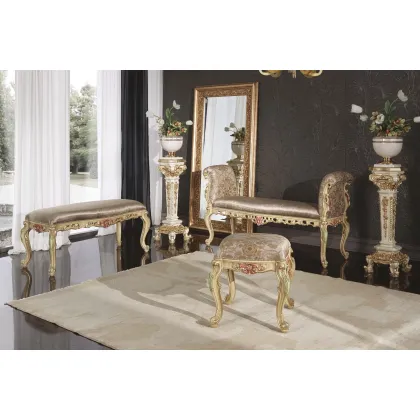 Zdjęcie Luksusowe prostokątne bogato zdobione lustro w stylu antycznym – Morello Gianpaolo