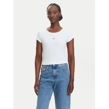 Zdjęcie Calvin Klein Jeans T-Shirt LV047C200G Biały Slim Fit