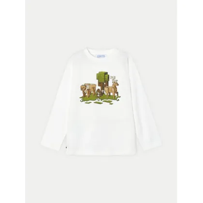 Zdjęcie Mayoral Bluzka 4054 Écru Regular Fit