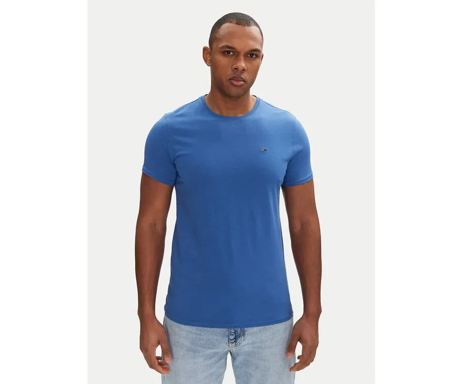 obrazek 1 Tommy Jeans T-Shirt DM0DM04411 Niebieski Slim Fit
