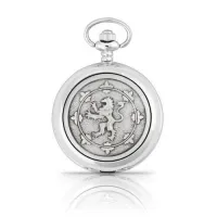 Picture Mechanical pocket watch with a stylish lion - a gift for a man