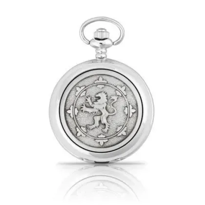 Zdjęcie Mechaniczny zegarek kieszonkowy ze stylowym lwem – prezent dla mężczyzny