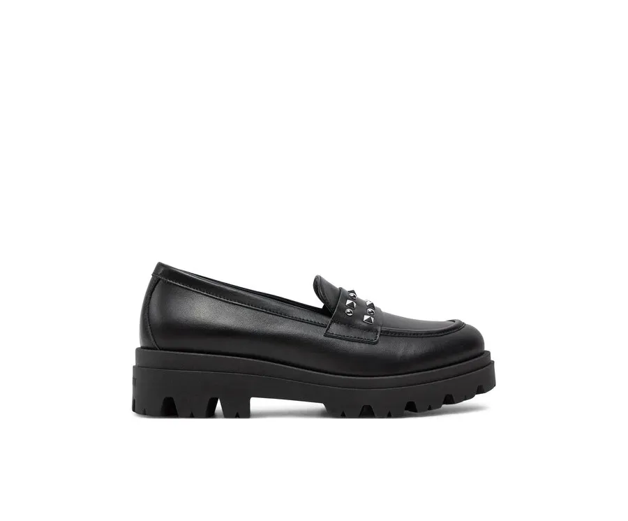 obrazek 1 TWINSET Loafersy Mocassino 242GCJ024 Czarny