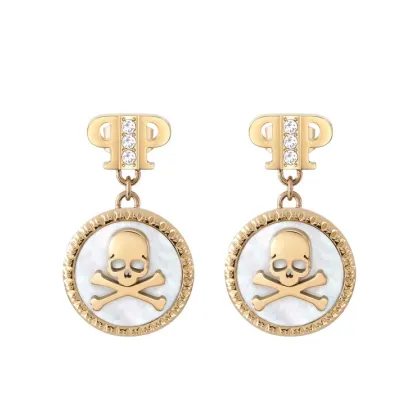 Zdjęcie PHILIPP PLEIN Kolczyki Plein Mini Logo PJ2EA08EU Złoty