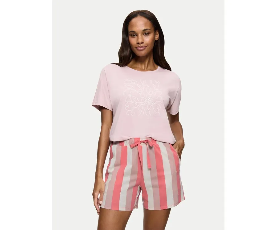 obrazek 1 Triumph Szorty piżamowe Mix & Match 10218280 Różowy Relaxed Fit