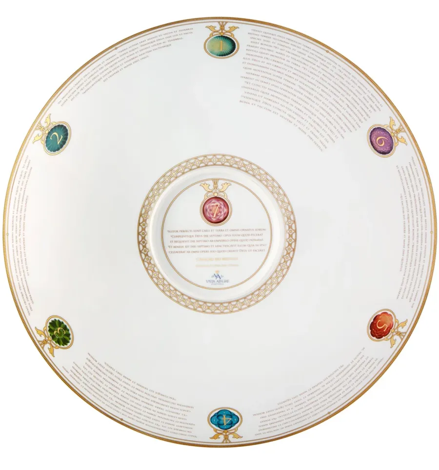 obrazek 2 Porcelanowa ozdoba na środek stołu - współczesna interpretacja fragmentu Księgi Rodzaju o stworzeniu świata w siedem dni – Vista Alegre