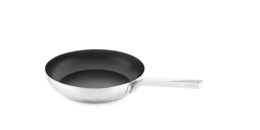 obrazek 1 Włoska stylowa patelnia 28 cm z pokrywką wykonana ze stali nierdzewnej