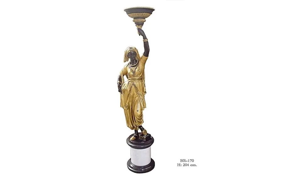 obrazek 1 Ekskluzywna rzeźba przedstawiająca kobiecą postać z brązu