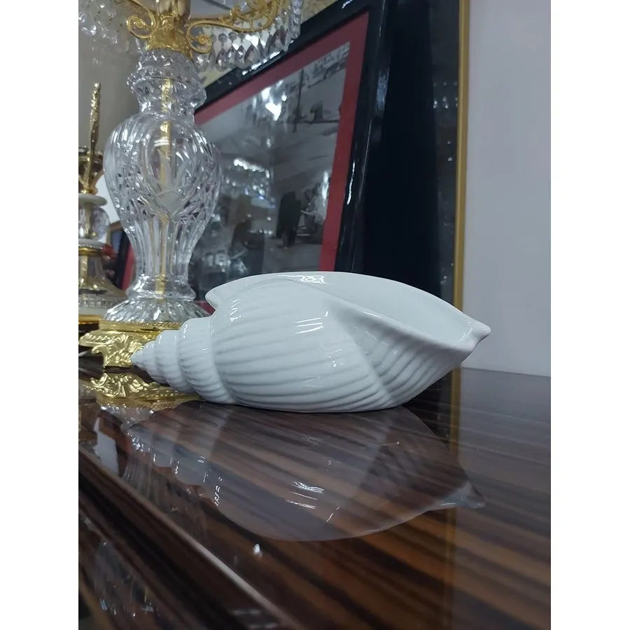 obrazek 4 Małe białe naczynie w kształcie muszli do serwowania dań lub pojemnik na kosmetyki - Le Ceramiche