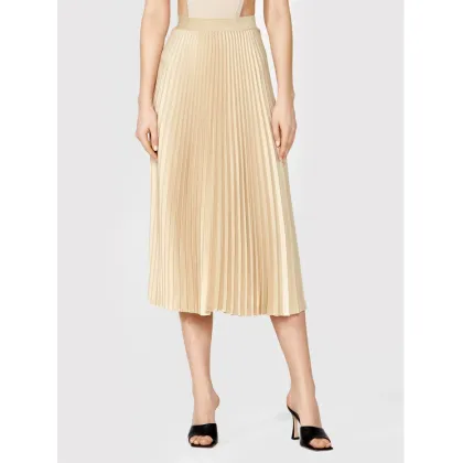Zdjęcie Simple Spódnica plisowana SDD004 Beżowy Regular Fit