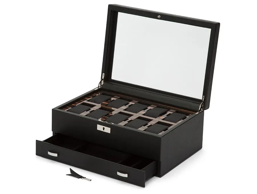 obrazek 1 Fantastyczne drewniane etui Roadster Black na zegarki i biżuterię