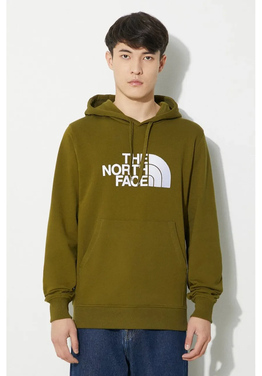 obrazek 1 The North Face bluza bawełniana M Light Drew Peak Pullover Hoodie męska kolor zielony z kapturem z aplikacją NF00A0TEPIB1