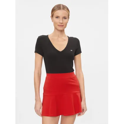 Zdjęcie Tommy Jeans T-Shirt Essential DW0DW17385 Czarny Slim Fit