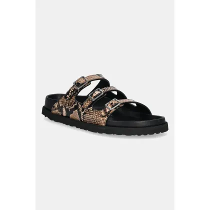 Zdjęcie Birkenstock 1774 klapki skórzane Florida EXQ LE damskie kolor beżowy 1029996