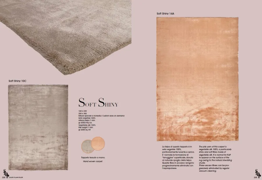 obrazek 5 Pastelowy, miękki dywan Soft Shiny - różne warianty kolorystyczne