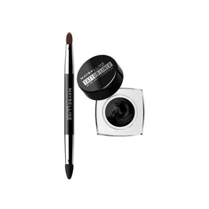 Zdjęcie Maybelline Tattoo Liner Gel Pot + 2-in-1 Profi-Pinsel Eyeliner 3 g Nr. 950 - Blackest Black