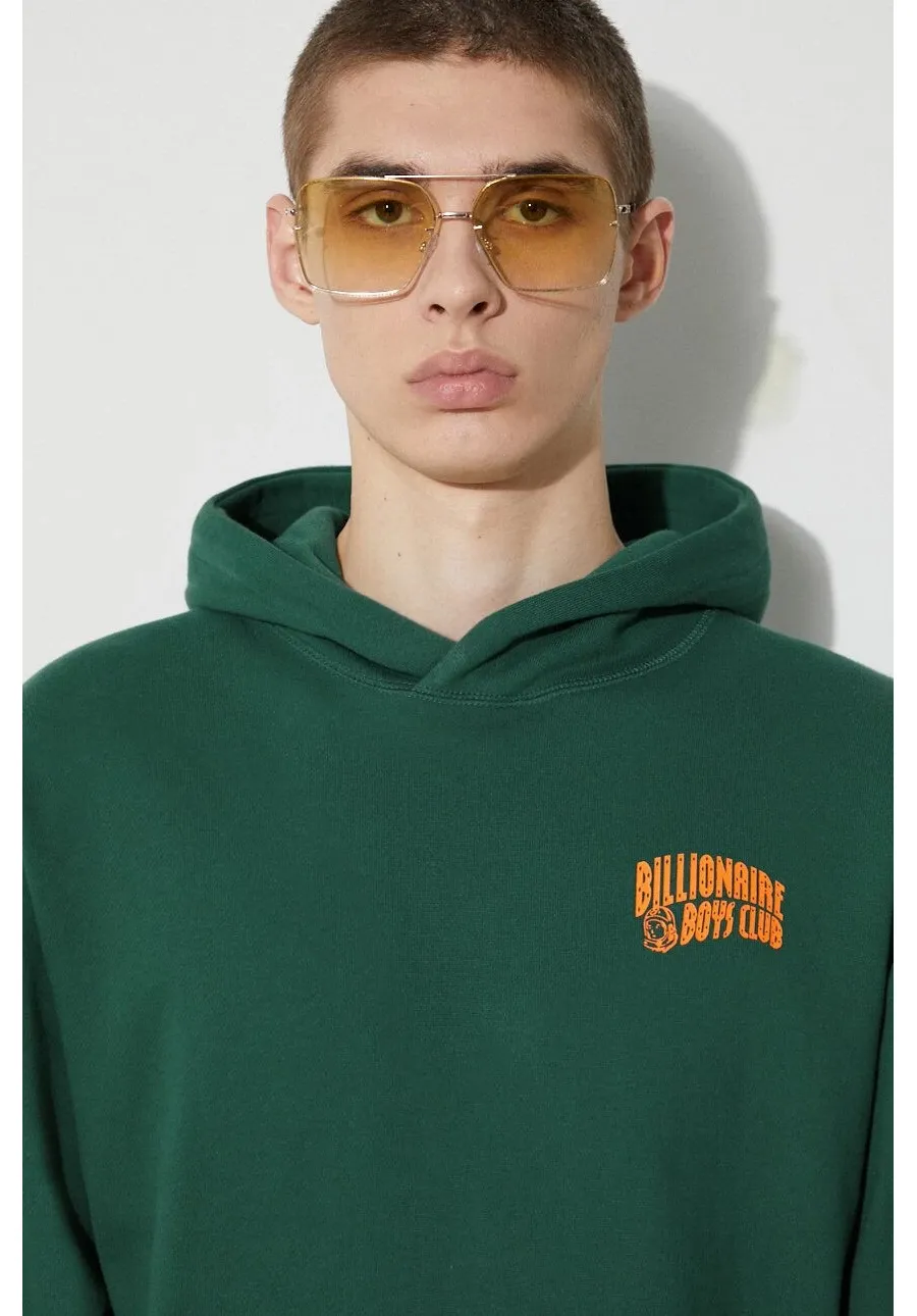 obrazek 1 Billionaire Boys Club bluza bawełniana męska kolor zielony z kapturem z nadrukiem