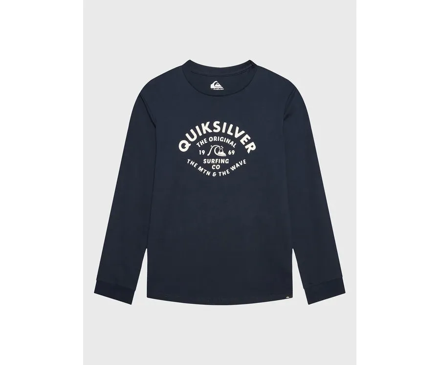 obrazek 1 Quiksilver Bluzka Script Talk EQBZT04514 Granatowy Regular Fit