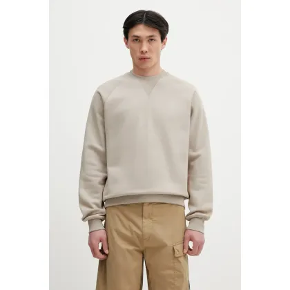 Zdjęcie Carhartt WIP bluza Chase Sweat męska kolor beżowy gładka I033660