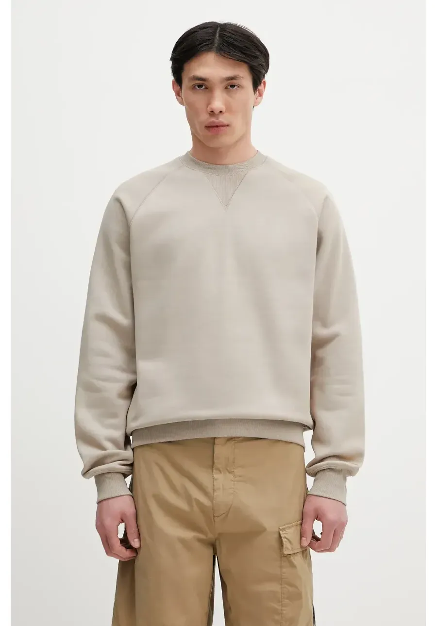 obrazek 1 Carhartt WIP bluza Chase Sweat męska kolor beżowy gładka I033660