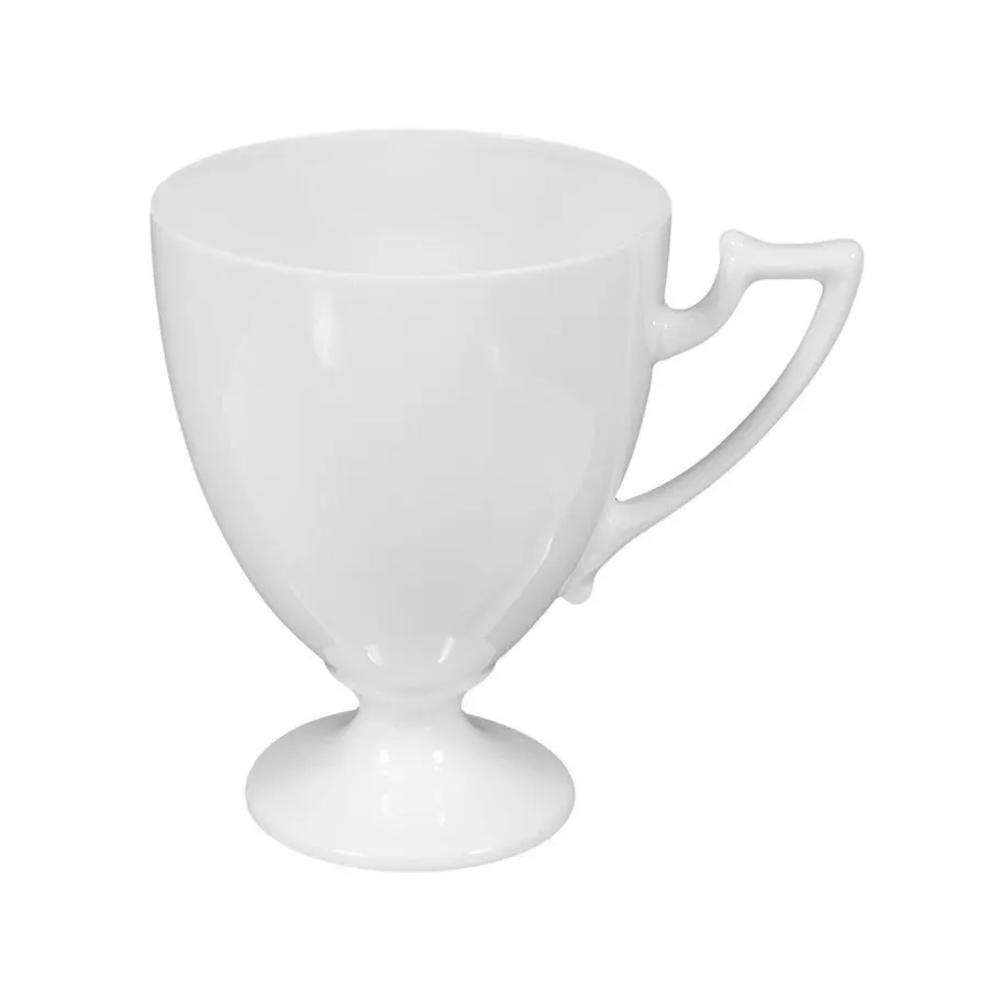 obrazek 1 Wyjątkowa biała porcelanowa filiżanka do kawy w stylu klasycznym - Tettau