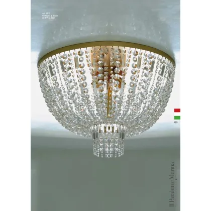 Zdjęcie Stylowa lampa sufitowa z kryształem Asfour - Il Paralume Marina