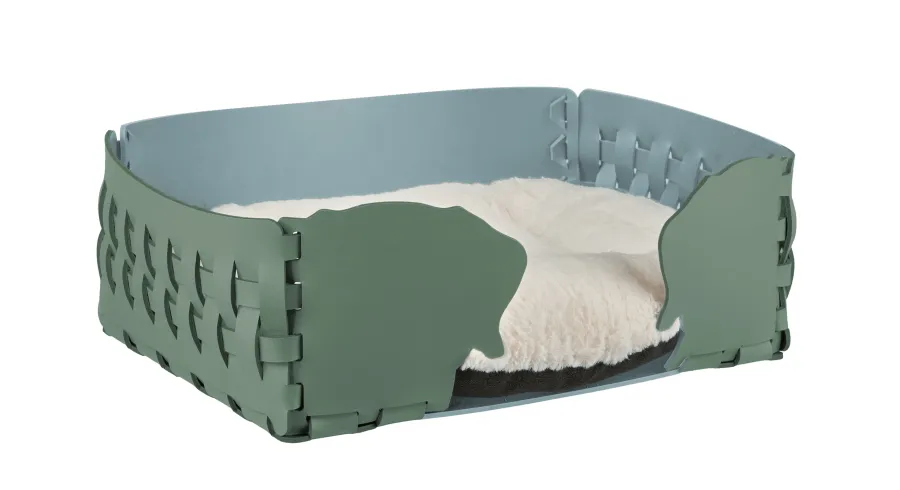 obrazek 1 Piękne stylowe legowisko dla psa 35x20xH15 cm w kolorze eukaliptusa