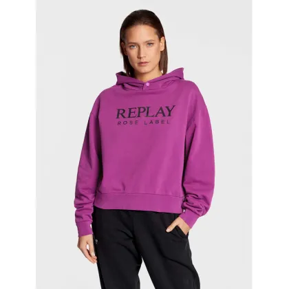Zdjęcie Replay Bluza W3711C.000.23358P Fioletowy Regular Fit REPLAY