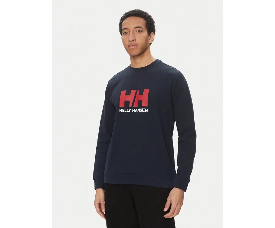 obrazek 1 Helly Hansen Bluza Logo Crew 30395 Granatowy Regular Fit