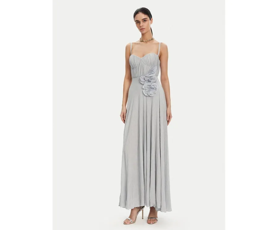 obrazek 1 Elisabetta Franchi Sukienka wieczorowa AB-R22-52E2 Błękitny Regular Fit