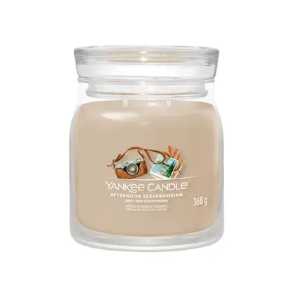 Zdjęcie Yankee Candle Afternoon Scrapbooking Signature Jar Świeca zapachowa 368 g