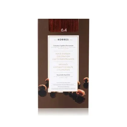 Zdjęcie KORRES Argain Oil Advanced Hair Colour Copper Dark Blonde / Dark Blonde Copper 6.4 Farba do włosów 1 szt.