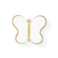Zdjęcie Urzekający mosiężny uchwyt w kształcie motylka