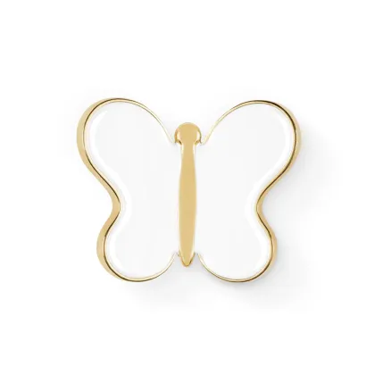 Picture A charming brass handle in the shape of a butterfly