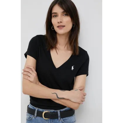 Zdjęcie Polo Ralph Lauren t-shirt bawełniany kolor czarny