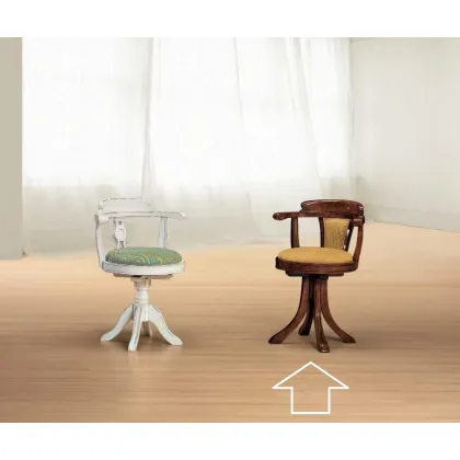 Zdjęcie Oryginalny mały fotel w stylu antycznym do salonu - Morello Gianpaolo