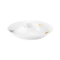 Picture German white porcelain egg plate - Tettau