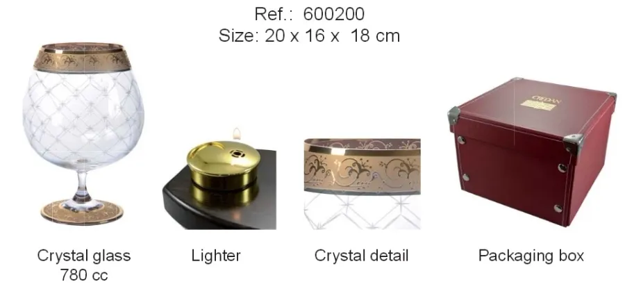 obrazek 4 Gift do alkoholu z dwoma kieliszkami- Luxury Products