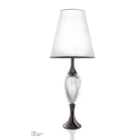 Zdjęcie Lampa stołowa z czarnego metalu z kryształem o wyjątkowym designie – Il Paralume Marina
