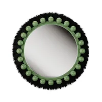 Picture A round designer mirror for a unique interior