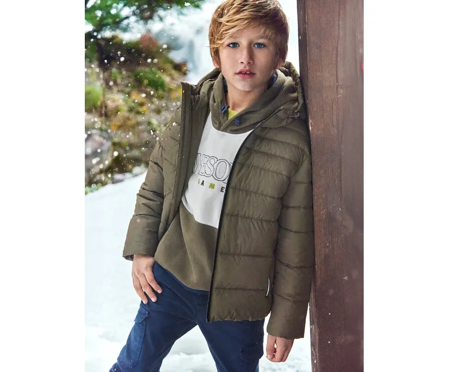 obrazek 1 Mayoral Kurtka zimowa 7458 Brązowy Regular Fit