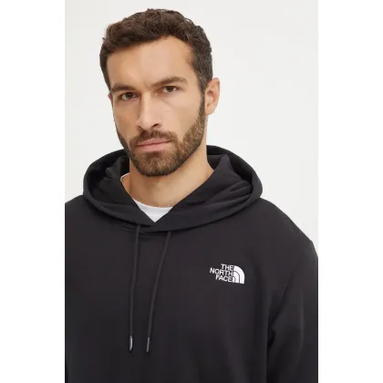 Zdjęcie The North Face bluza Essential Hoodie męska kolor czarny z kapturem gładka NF0A89ESJK31