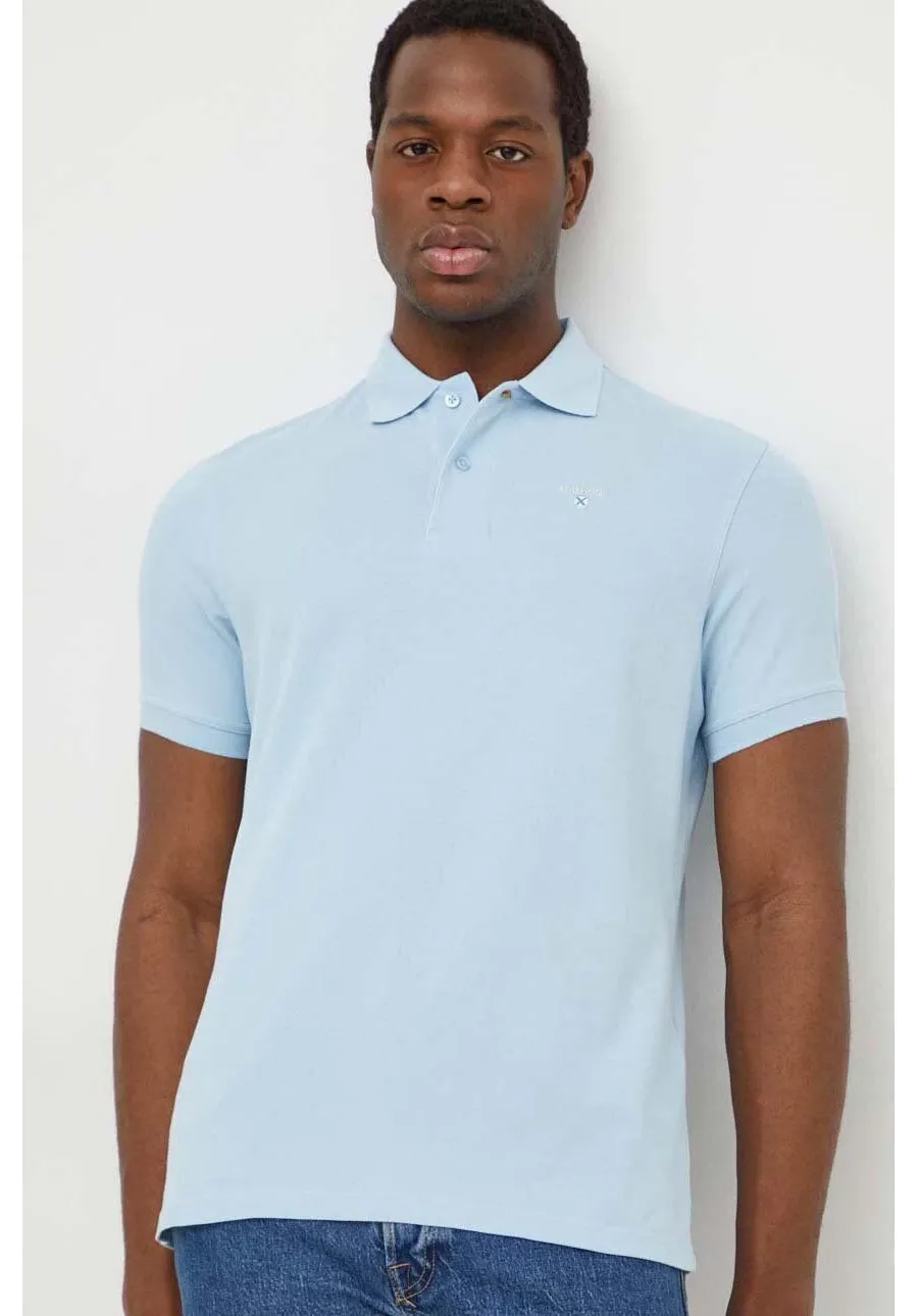 obrazek 1 Barbour polo bawełniane kolor niebieski gładki MML0358