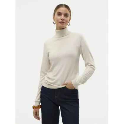 Zdjęcie Vero Moda Golf Iris 10320450 Beżowy Slim Fit