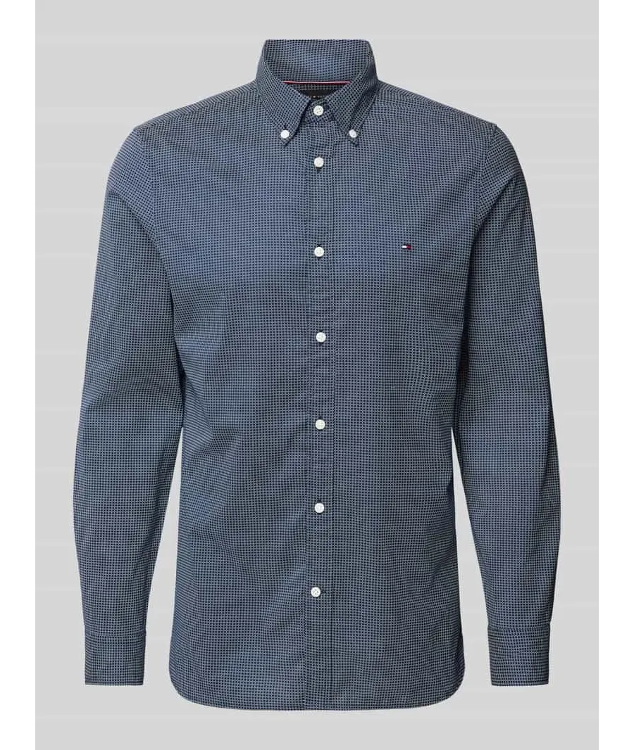 obrazek 1 Koszula casualowa o kroju slim fit z kołnierzykiem typu button down