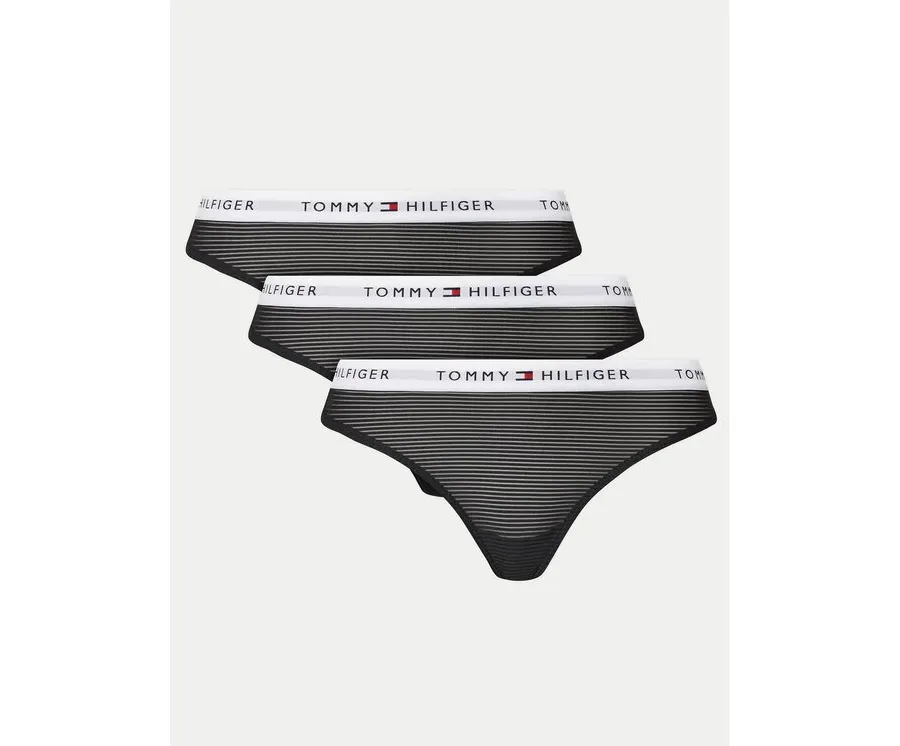 obrazek 1 Tommy Hilfiger Komplet 3 par stringów UW0UW05532 Czarny