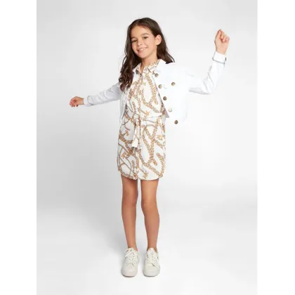 Zdjęcie MICHAEL KORS KIDS Kurtka jeansowa R16126 S Biały Regular Fit