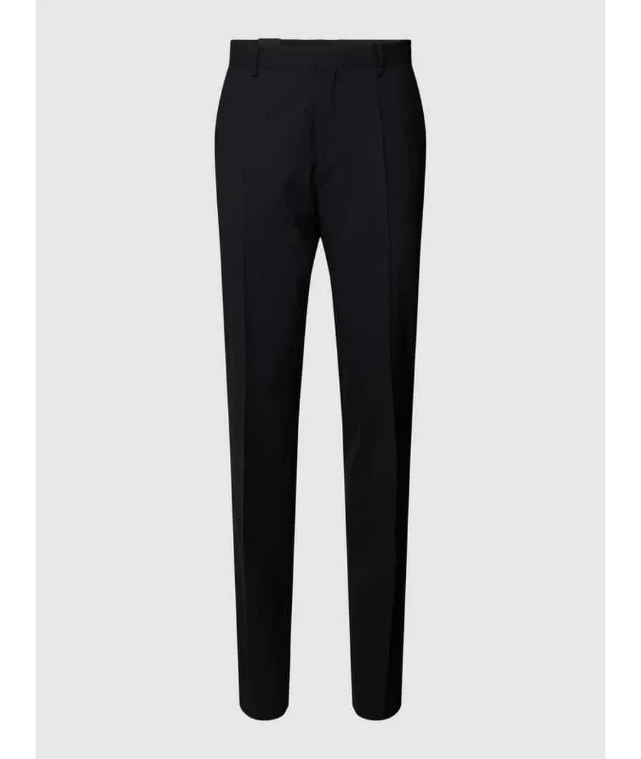 obrazek 1 Spodnie do garnituru o kroju slim fit z mieszanki żywej wełny model ‘Genius’
